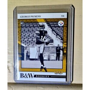 George Pickens 2022 Panini NFL Black & White Rookies #18 Football Card 1 of 649